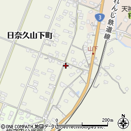 熊本県八代市日奈久山下町3408周辺の地図