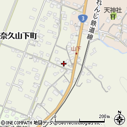 熊本県八代市日奈久山下町3416周辺の地図