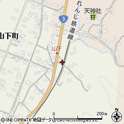 熊本県八代市日奈久山下町2524周辺の地図