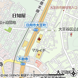 オートバックス日向店周辺の地図