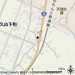 熊本県八代市日奈久山下町1937周辺の地図