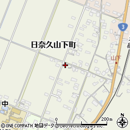 熊本県八代市日奈久山下町3357周辺の地図