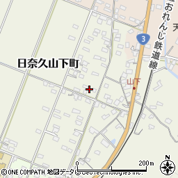 熊本県八代市日奈久山下町3482周辺の地図