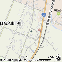 熊本県八代市日奈久山下町3425周辺の地図
