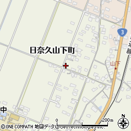熊本県八代市日奈久山下町3488周辺の地図