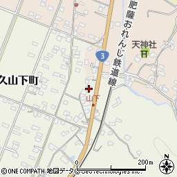 熊本県八代市日奈久山下町1934周辺の地図