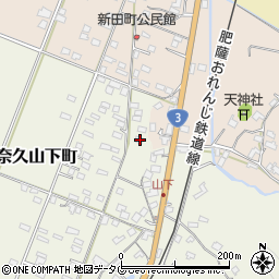 熊本県八代市日奈久山下町3442周辺の地図