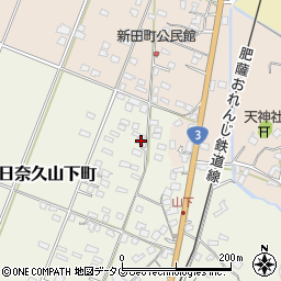 熊本県八代市日奈久山下町3465周辺の地図