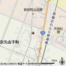 熊本県八代市日奈久山下町3450周辺の地図
