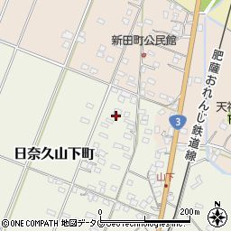 熊本県八代市日奈久山下町3517周辺の地図
