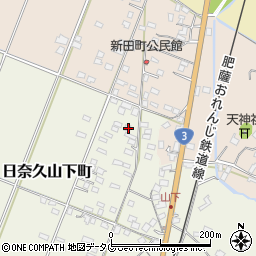 熊本県八代市日奈久山下町3463周辺の地図