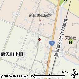 熊本県八代市日奈久山下町3452周辺の地図