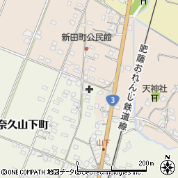 熊本県八代市日奈久山下町3457周辺の地図