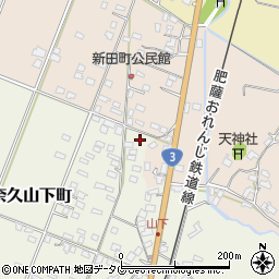 熊本県八代市日奈久山下町3456周辺の地図