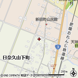 熊本県八代市日奈久山下町3524周辺の地図