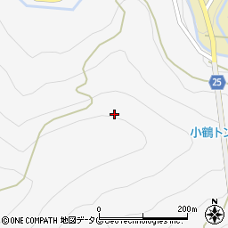 熊本県球磨郡五木村小鶴周辺の地図