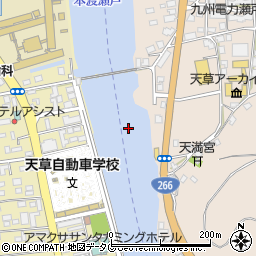 瀬戸歩道橋周辺の地図