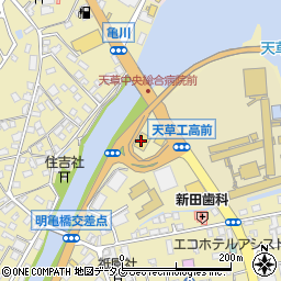 ゲオ天草瀬戸橋店周辺の地図