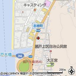 本渡志柿郵便局 ＡＴＭ周辺の地図