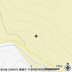 熊本県球磨郡五木村中村周辺の地図