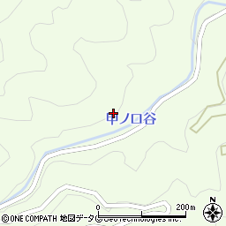 甲ノ口谷周辺の地図