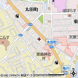 株式会社キューネット　天草事業所周辺の地図