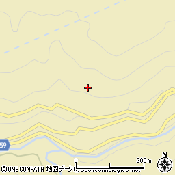 熊本県球磨郡五木村山口周辺の地図