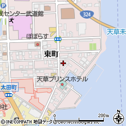 清永宇蔵商店天草営業所周辺の地図