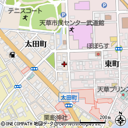 本渡太田郵便局周辺の地図