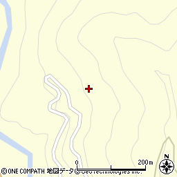 熊本県五木村（球磨郡）松尾野周辺の地図