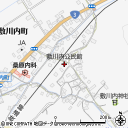 敷川内公民館周辺の地図