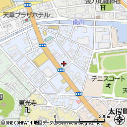 熊本県天草市南新町周辺の地図