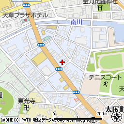熊本県天草市南新町7-11周辺の地図
