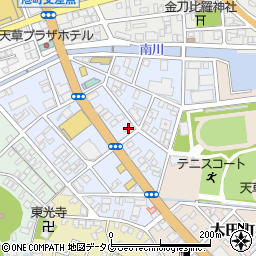 熊本県天草市南新町7-10周辺の地図