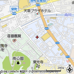 熊本県天草市南新町4-3周辺の地図