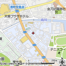 熊本県天草市南新町7-5周辺の地図