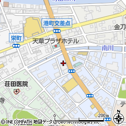 熊本県天草市南新町2周辺の地図