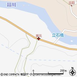 坂元周辺の地図