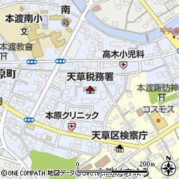 熊本県天草市古川町周辺の地図