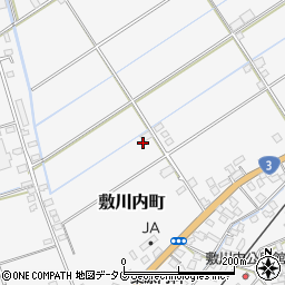 熊本県八代市敷川内町周辺の地図