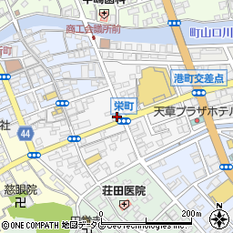 熊本県天草市栄町周辺の地図