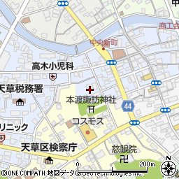 熊本県天草市中央新町20周辺の地図