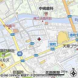 熊本県天草市中央新町4周辺の地図
