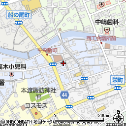 熊本県天草市中央新町周辺の地図