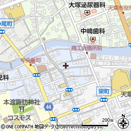 熊本県天草市中央新町554周辺の地図