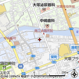 熊本県天草市中央新町2周辺の地図