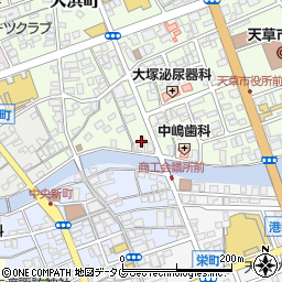 有限会社熊日本渡販売センター周辺の地図