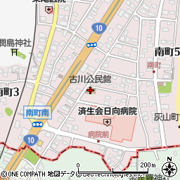 古川公民館周辺の地図