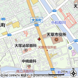 明治安田生命保険相互会社　熊本支社天草営業所周辺の地図