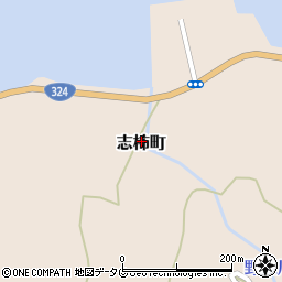 熊本県天草市志柿町周辺の地図